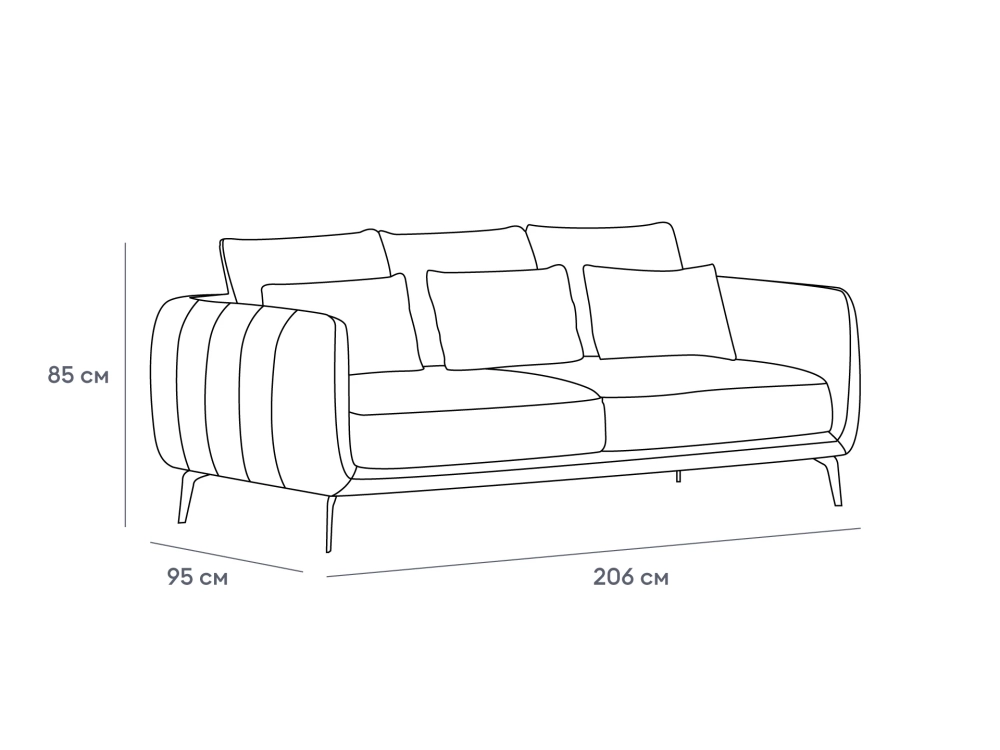 Диван Amsterdam трёхместный