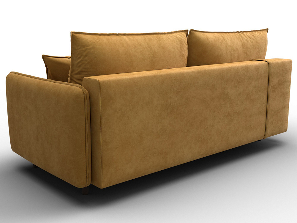 Диван прямой Лига-064 НПБ ВЕЛЮР BRUT 10 желтый