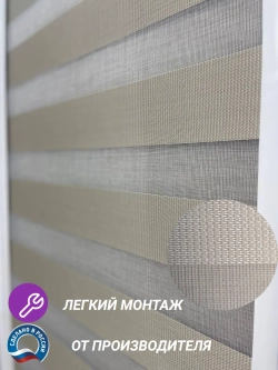 Рулонные шторы День-Ночь 39×139см
