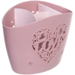 Подставка для столовых приборов «SEGRETO» 20*12*15см 3секции пыльнавя роза