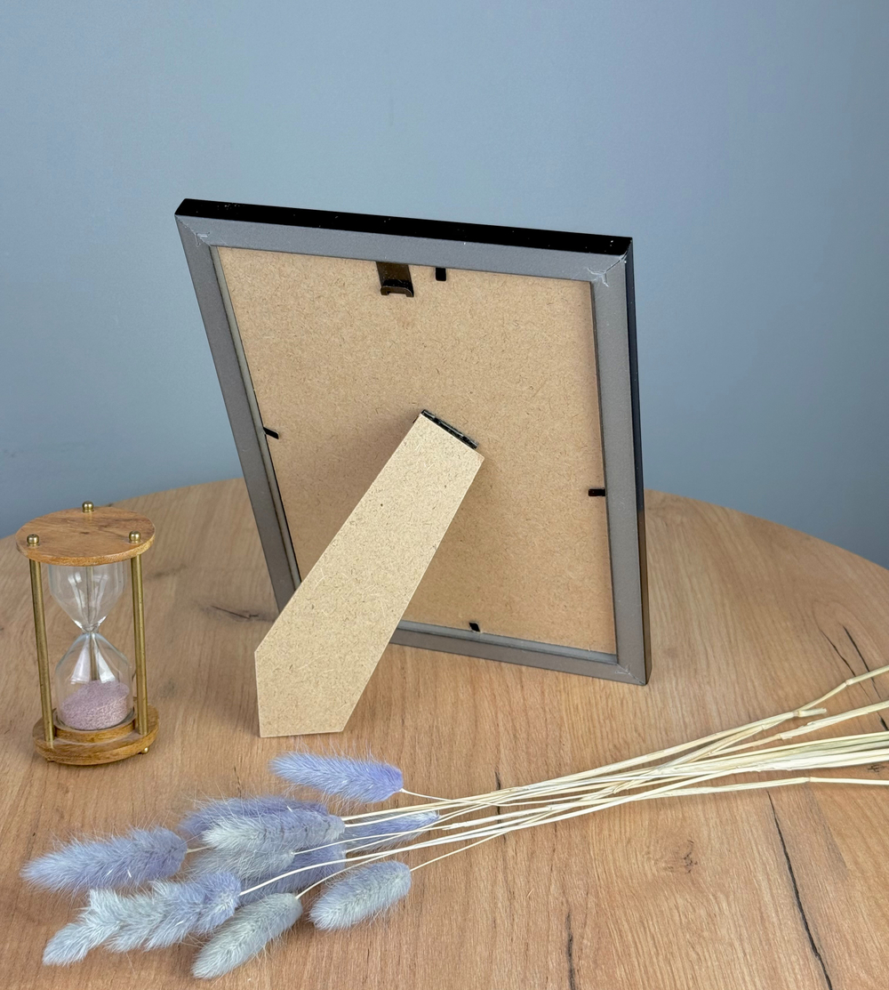 Фоторамка 15х21 см черная, без фактуры, арт. 1521.752229