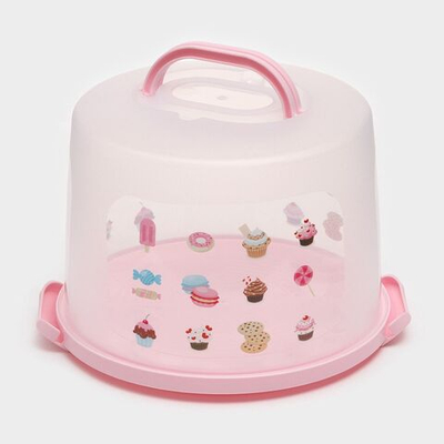 Блюдо для торта и пирожных с крышкой (Цвет: не задано)