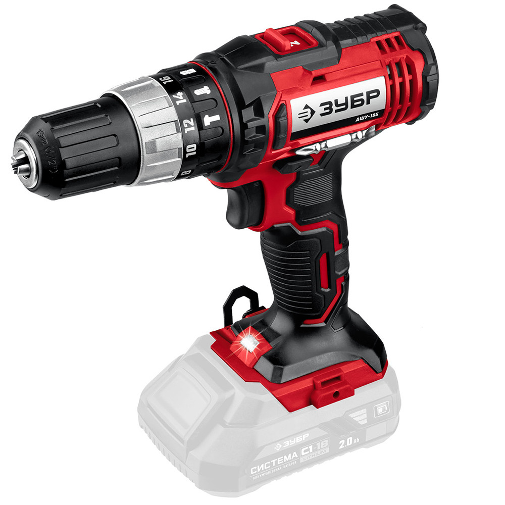Дрель-шуруповерт ударная Зубр Мастер ДШУ-185 18В