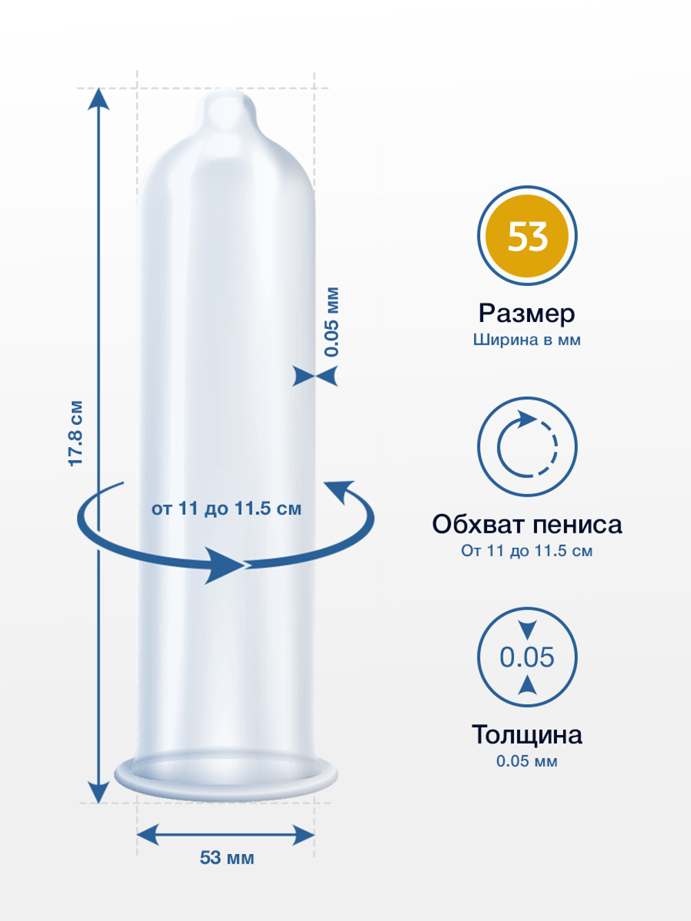 Презервативы MY.SIZE PRO размер 53 - 3шт