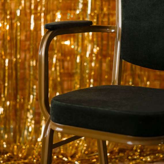 Стул Хит 25мм с подлокотниками, орех, шеннил Palmira