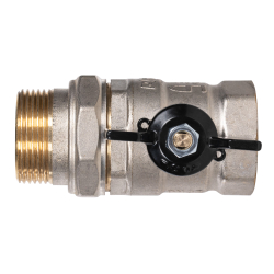 Кран шаровой латунный LD 47.32.В-ГШ.Б Ду 32 Ру 25 (бабочка с бир.)