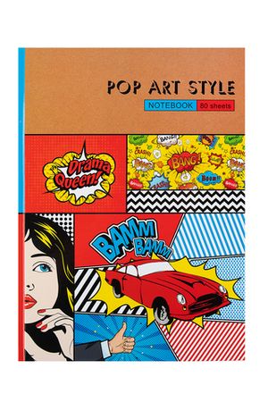 Бизнес-блокнот А4, 80л., "Pop Art"