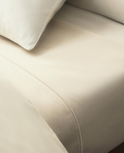 Zara Home - Простыня из сатина (500 нитей), бежевый, 270x280 см