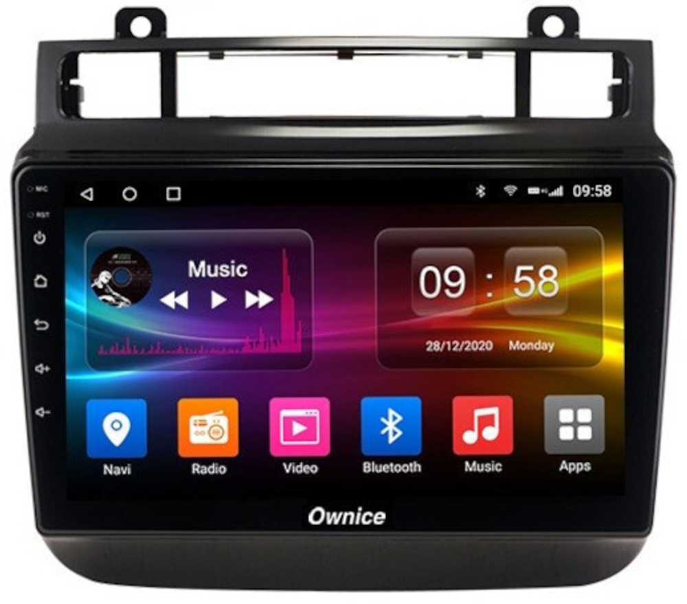 Магнитола для VW Touareg 2010-2018 (RCD550, поддержка подогревов) - Carmedia OL-9107 QLed, Android 12, TS10, CarPlay, 4G SIM-слот