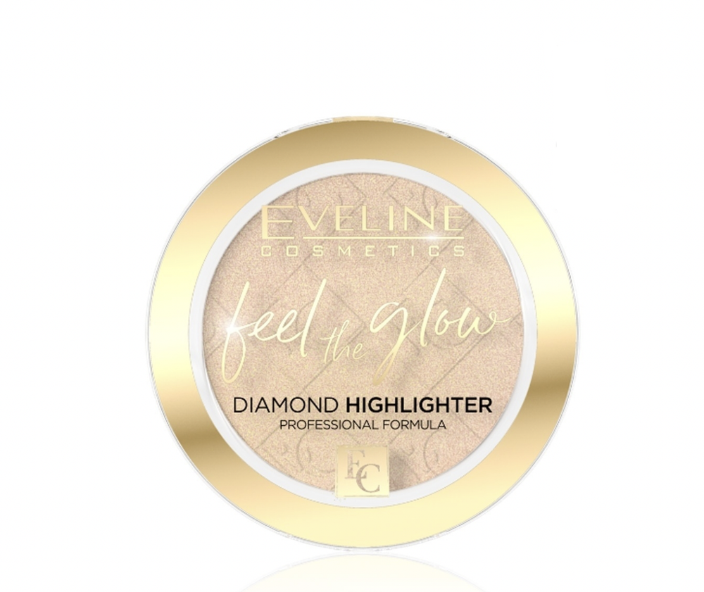 EVELINE FEEL THE GLOW Хайлайтер для лица №10-Light Diamond 4,2г (*3*36)