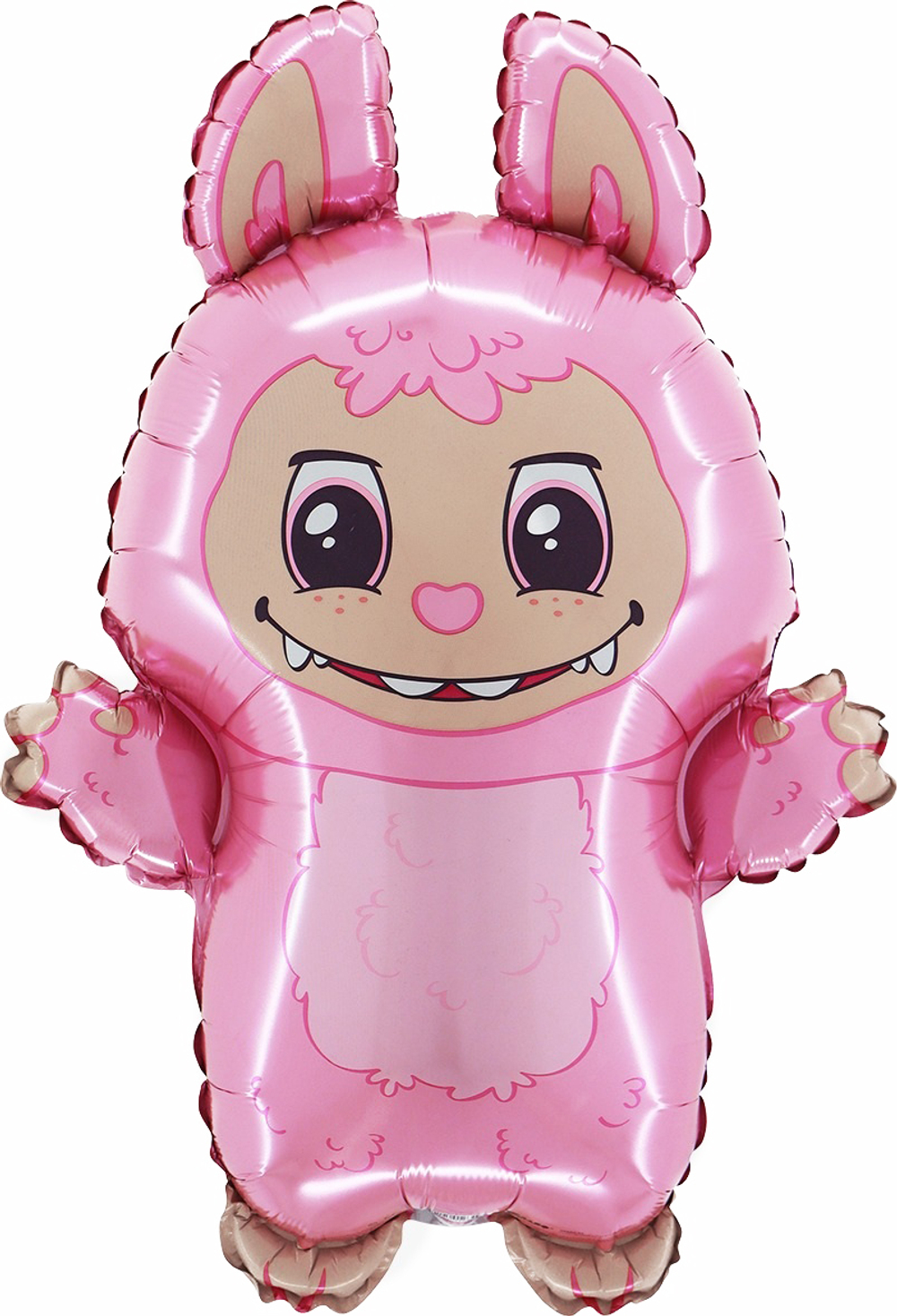 Шар (26''/66 см) Фигура, Плюшевый эльф, Розовый, 1 шт.