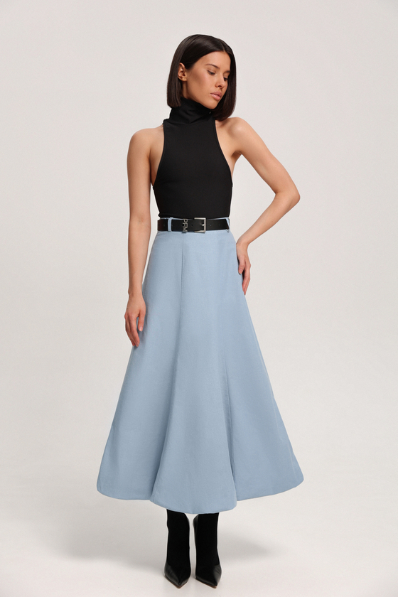 Юбка-колокол из денима