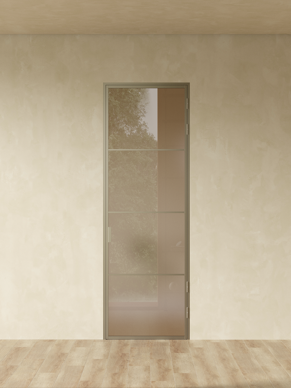 Распашная алюминиевая перегородка Minoli 7