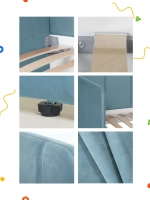 Диван - кровать 160х80 см Stitch ткань Микровелюр