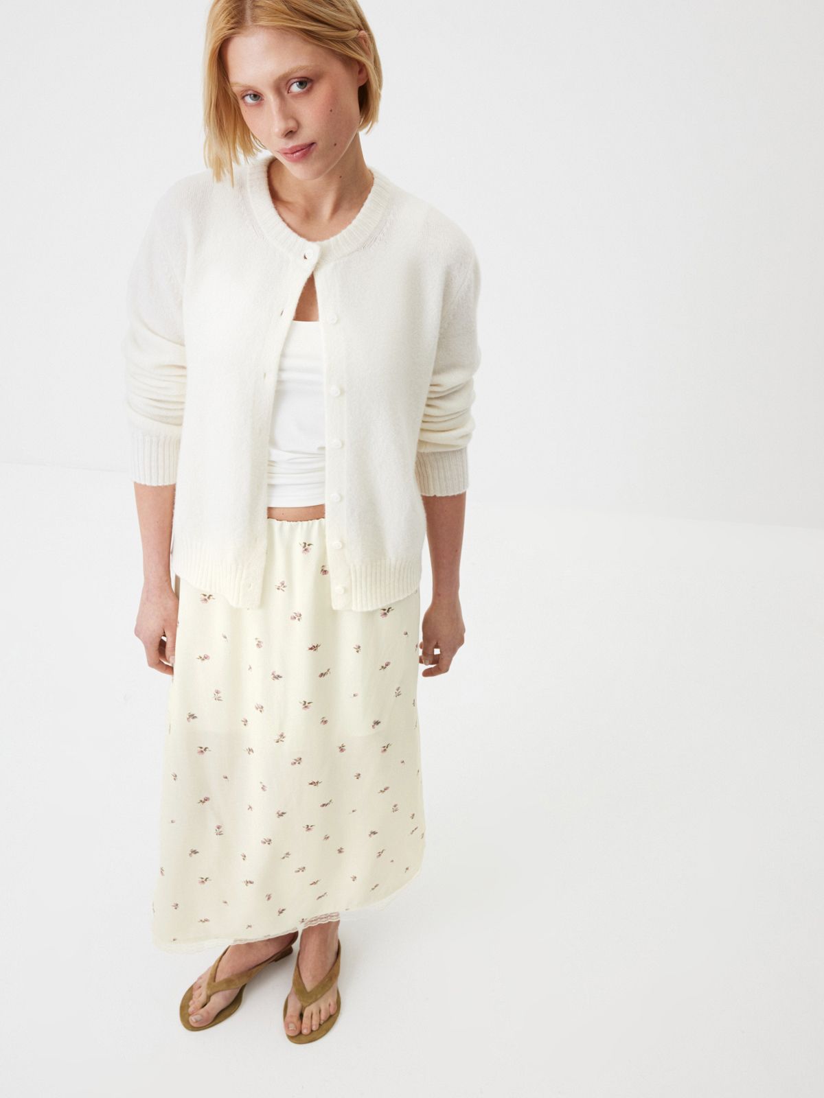 Юбка-миди в бельевом стиле Blooming Garden