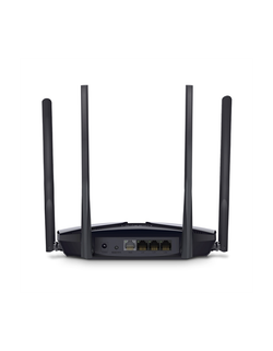MERCUSYS AX3000 Двухдиапазонный Wi-Fi 6 роутер, до 574 Мбит/с на 2,4 ГГц + до 2402 Мбит/с на 5 ГГц, 4 фиксированные внешние антенны, 3 гигабитных порта LAN, 1 гигабитный порт WAN