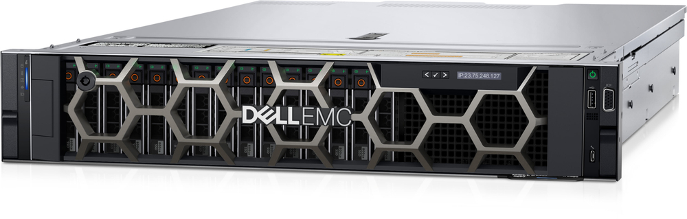 Сервер Dell PowerEdge R550 up to 8x 3.5" SAS/SATA / iDRAC9 Enterprise / Rails / Bezel / 3Y WR / 2 x Intel Xeon Silver 4314 16C 2.4GHz / 8 x 64GB RDIMM 3200MT/s Dual Rank / PERC H755 8GB NV Cache RAID / 2 x Power Supply 800W Hot Plug / Broadcom 5720 Dual P