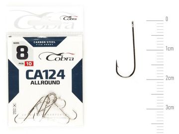 Крючки Cobra ALLROUND CA124  №8, 10 шт.