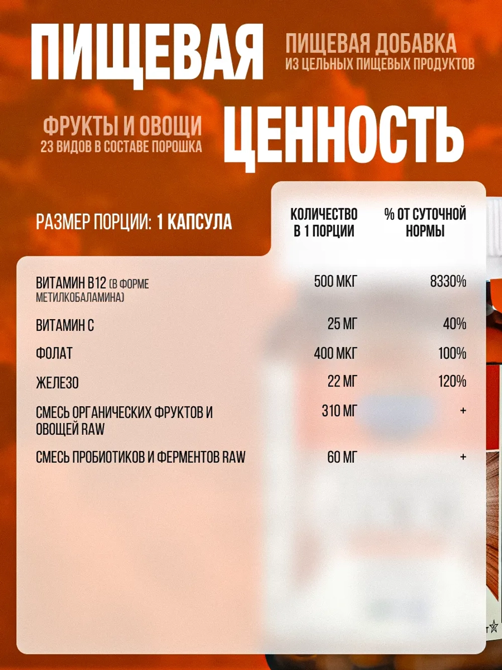 Vitamin Code RAW Iron Железо 30 капсул