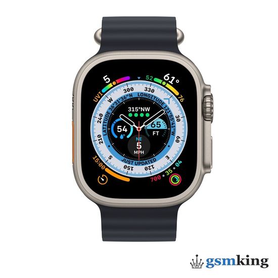 Apple Ocean Band for Apple Watch 49mm (One Size 145-220mm) Midnight (Чёрный) MQEE3ZM/A