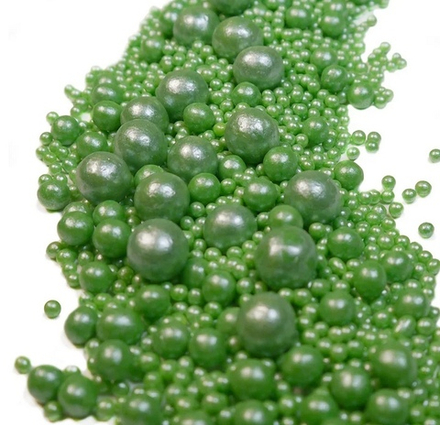 Посыпка рис воздушный "Жемчуг" зеленый, 50г