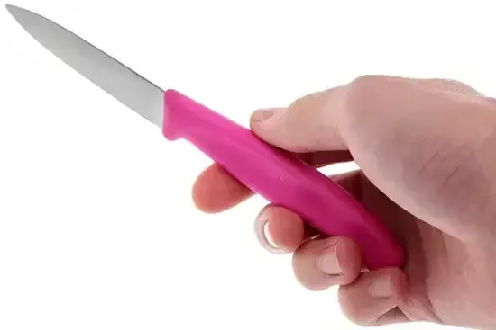 Кухонный нож Victorinox для резки и чистки розовый, лезвие 8 см
