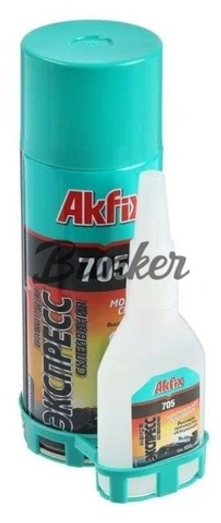 Набор для склеивания Akfix 705, аэрозоль 400 мл, + клей 125 г