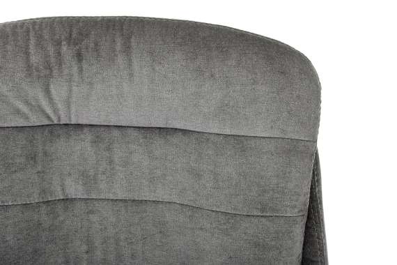 Кресло руководителя Бюрократ T-9950MSG-F Fabric серый Light-19 крестов. пластик подст.для ног