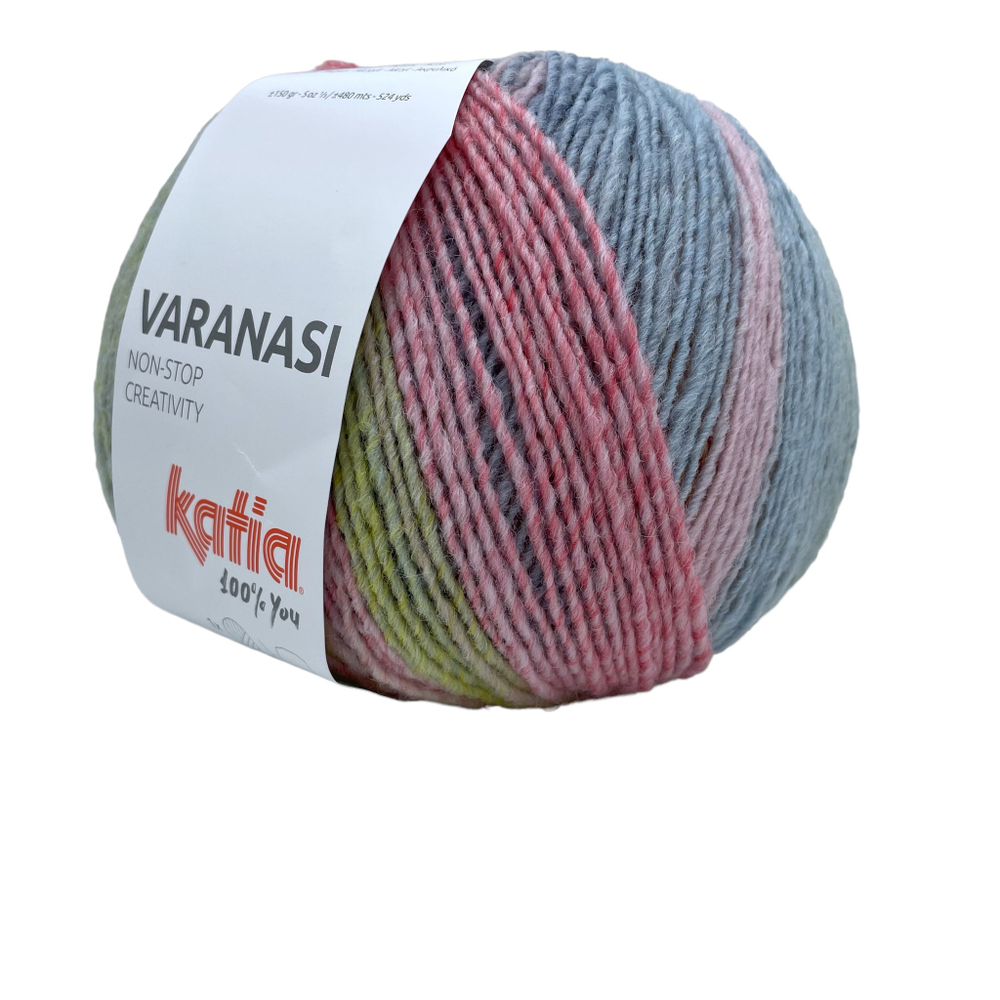 Пряжа Katia Varanasi 52% шерсть, 48% акрил