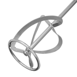 Насадка для миксера, для тяжелых растворов, 120 х 590 мм, оцинкованная, хвостовик резьба М14 Сибртех