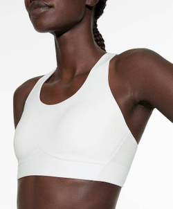 Oysho Спортивный бюстгальтер Compressive, белый