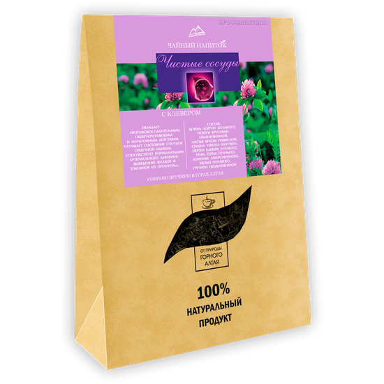 Tea drink "Clean Vessels" with Clover 100 gr