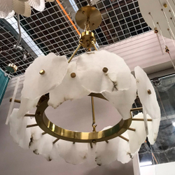 Люстра Cloyd KNOSS-A C1 / Ø60 см - алебастр - латунь (арт.10919)