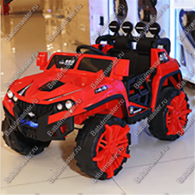 Детский электромобиль "Jeep" красный, стандартная комплектация