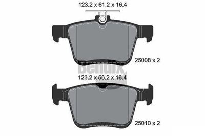 BENDIX Braking - BPD1075-BEN - Brake Pad Set, disc brake
