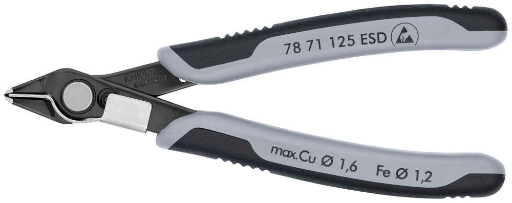 Electronic Super Knips® ESD чернёные 125 мм 7871125ESD