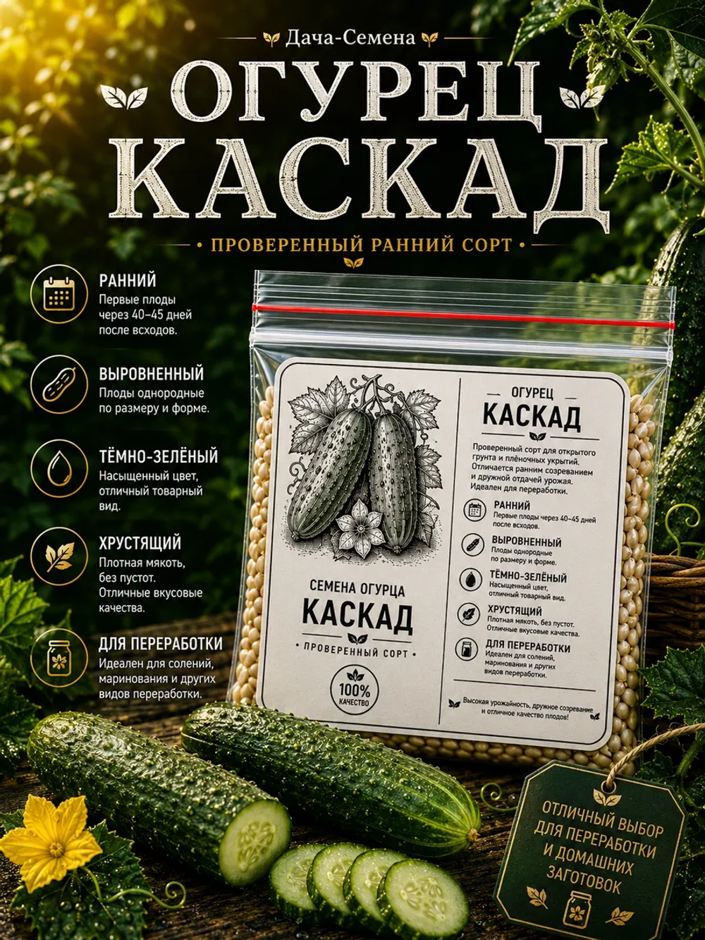Семена огурца Каскад