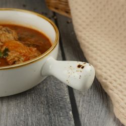 Блюдо круглое d 15 см h5 см 500 мл с ручкой   Proff Cuisine [4]