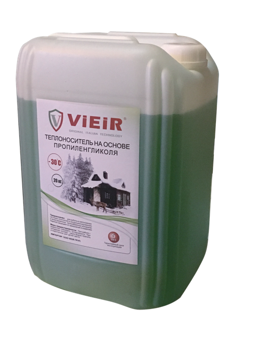 Теплоноситель -30°C для отопления (ЗЕЛ.) 20л  ViEiR