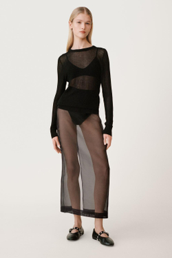 ZARA ШИРОКИЕ ТРУСЫ ИЗ ПОЛИАМИДА — 50TH ANNIVERSARY, ЧЕРНЫЙ