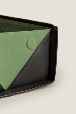 ZARA HOME МАЛЕНЬКАЯ КОЖАНАЯ КОСМЕТИЧКА, ЧЕРНЫЙ