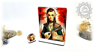 Мужской аватар Гитьянки Бард для настольных игр, ДНД