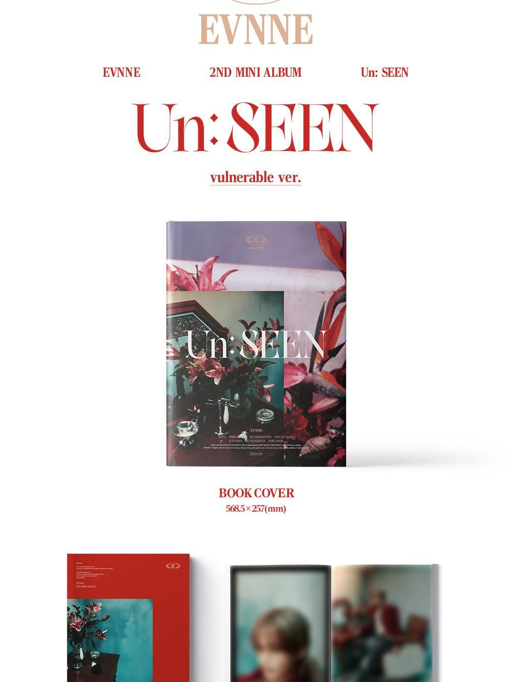 Альбом EVNNE - UN: SEEN 2nd Mini Album 2 Version SET