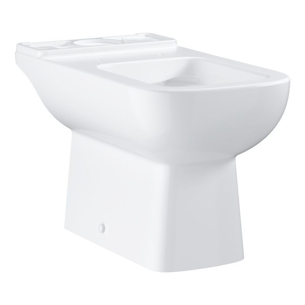 Bau Edge Ceramic Унитаз напольный, безободковый,  горизонтальный выпуск (для бачка внешнего монтажа)