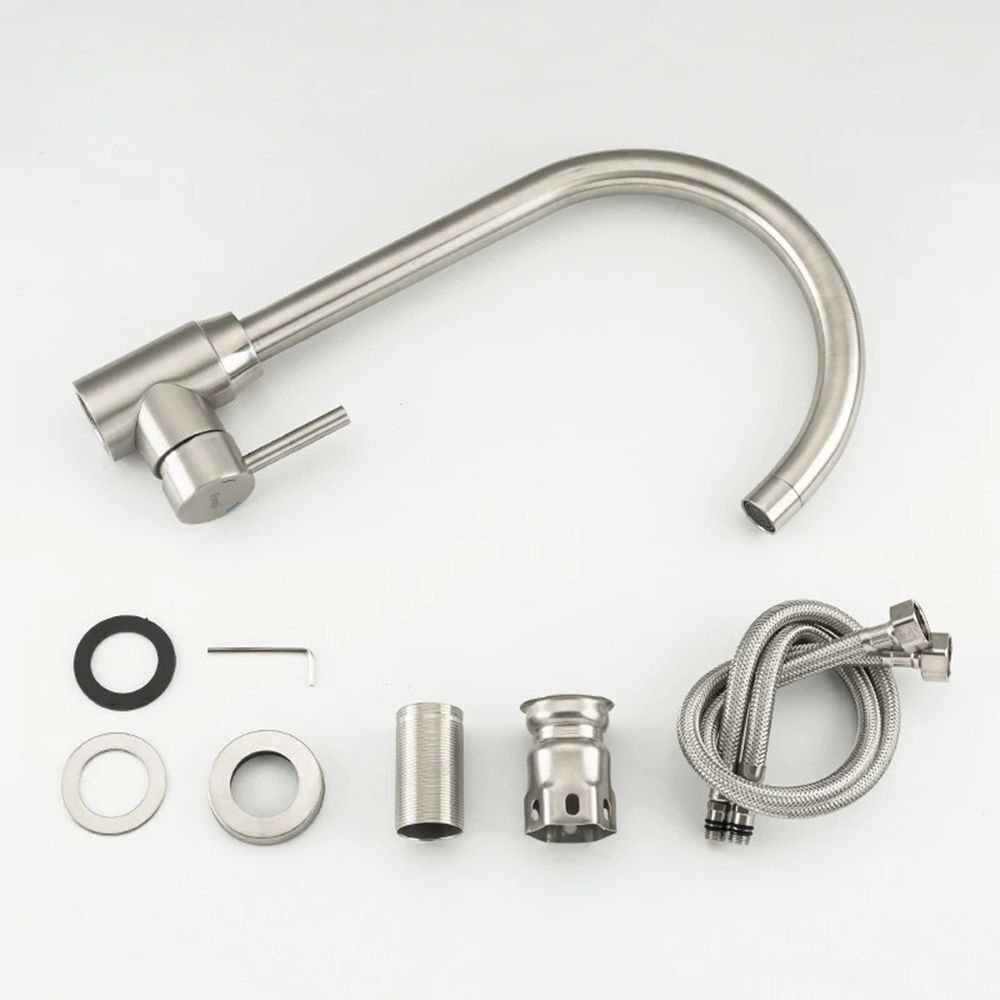 Смеситель для кухни, Frap, с картриджем, нерж, F41899-2