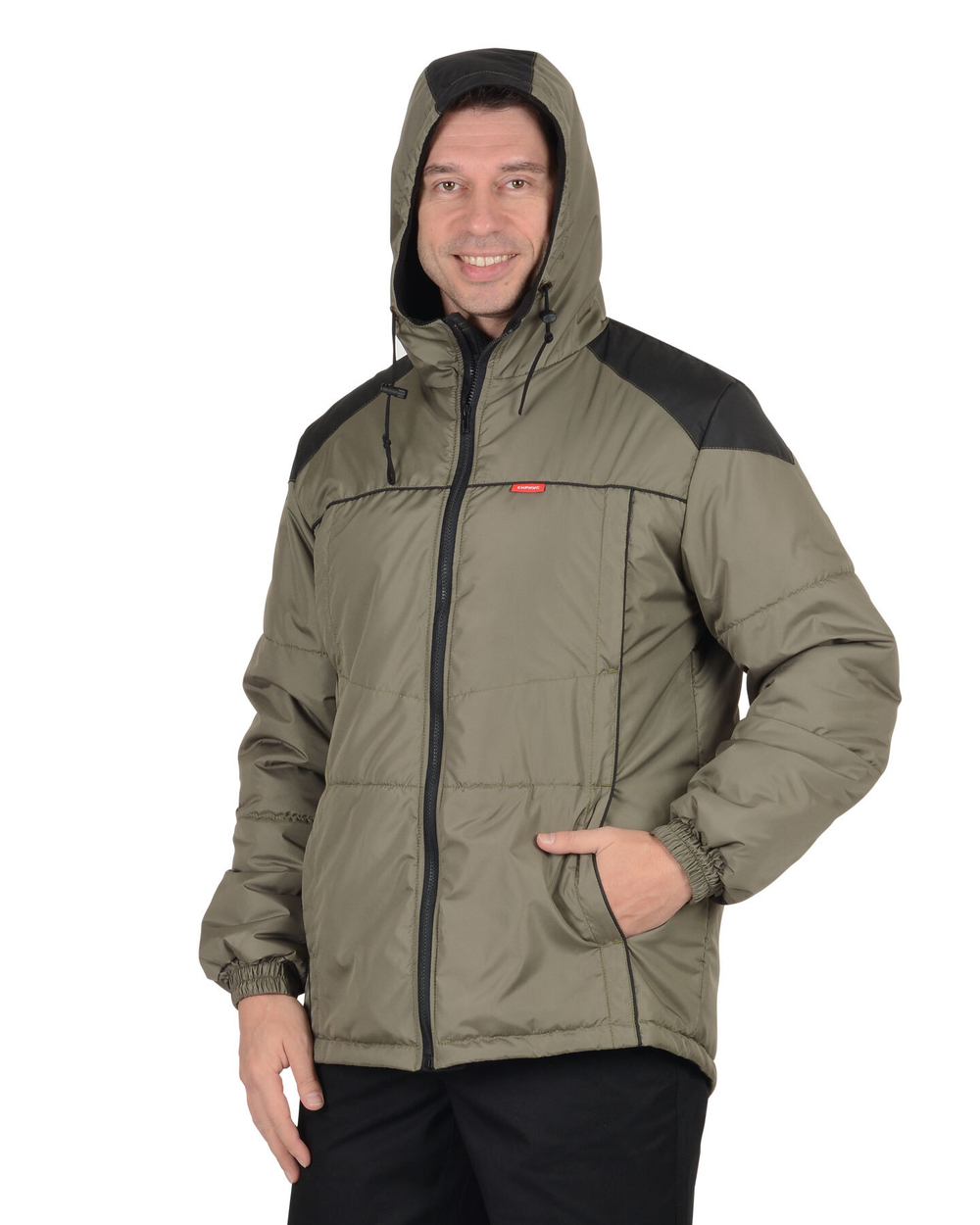 Куртка "Спринтер" мужская, оливковая с чёрным