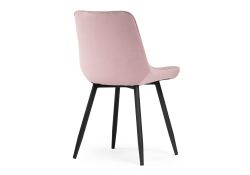 Стул на металлокаркасе Седа розовый / черный