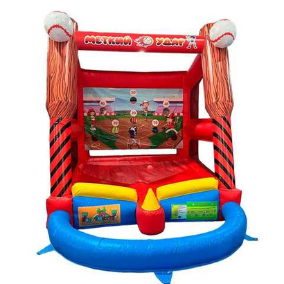 Надувная игра бейсбол «Меткий удар», 4*3*4 м