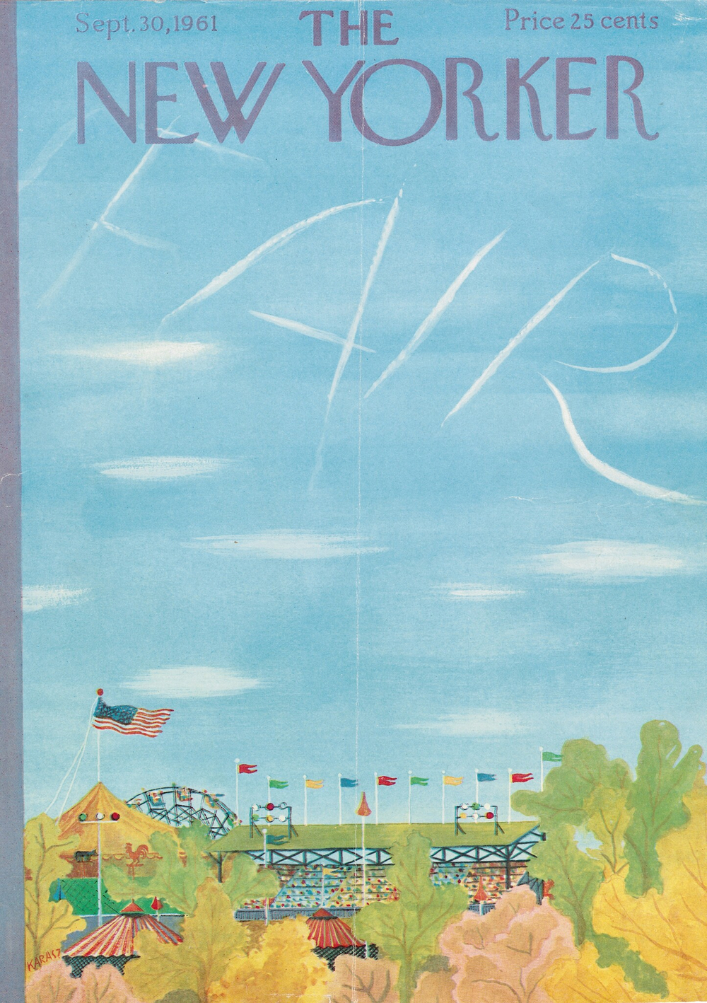 Журнал The New Yorker 30-09-1961, обложка
