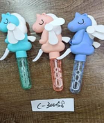 Мыльные пузыри Лошадка с вентилятором, 22 см, 3 цвета миксоксе, с-30058